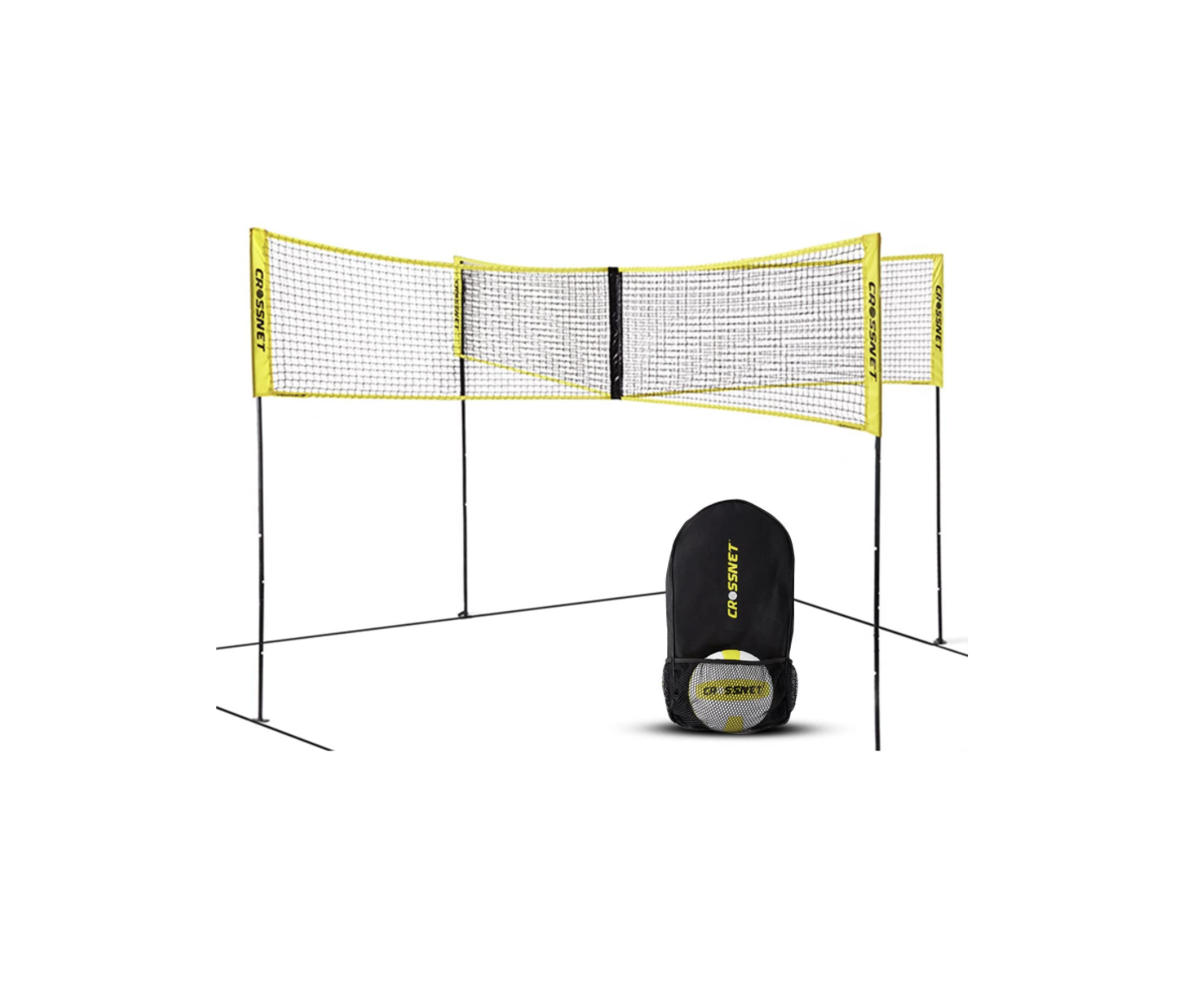 FOOTBALL TENNIS NET COMPLETE SET WITH SAFETY SPIKES 4 METRE SOLO-PRO