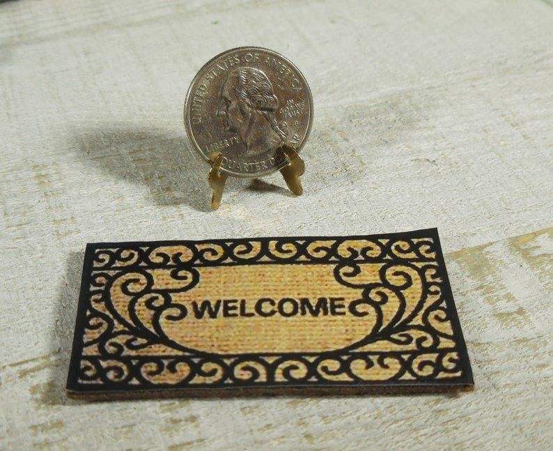 Miniature Welcome Mat