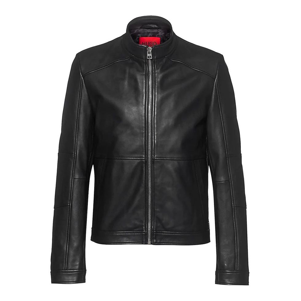 Lokis Leather Extra-Slim Fit Biker Jacket