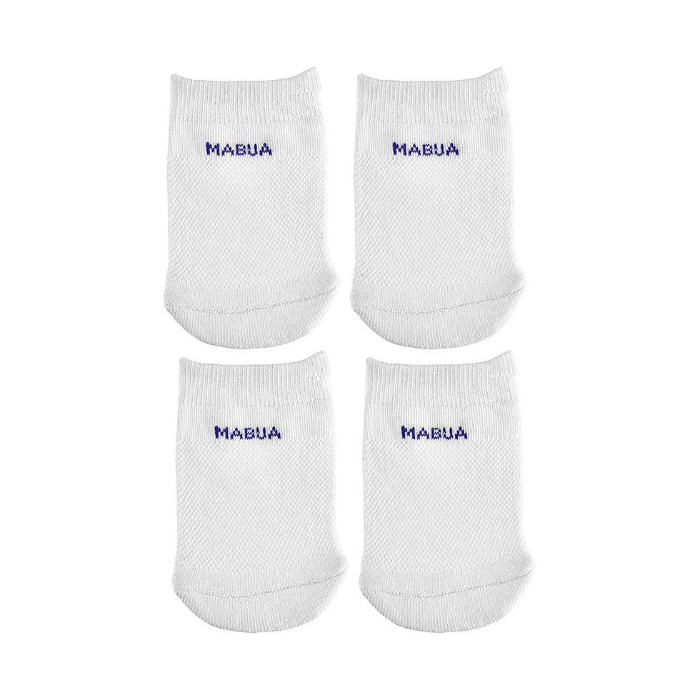Anti-Slip Breathable White Half Toe Socks