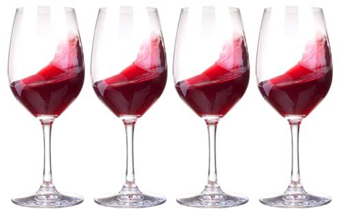 Paksh Novelty Italian Red Wine Glasses - 18 Ounce
