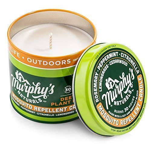 400hr Massive Candle GREEN SANDALWOOD & CITRONELLA Scent Mozzie INSECT Repellent 