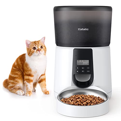 KATALIC Clog-Free 4L Cat Food Dispenser 