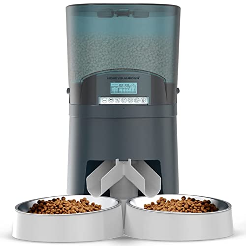 HoneyGuaridan Automatic Pet Feeder for Two