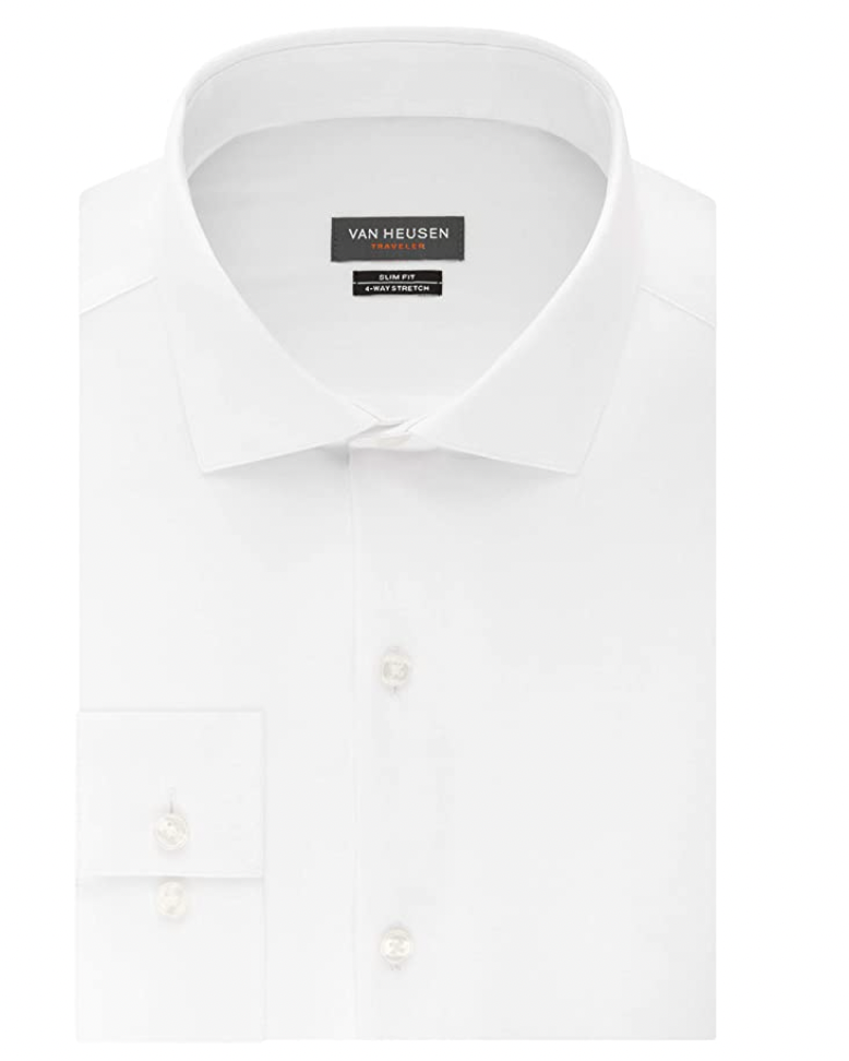 Van Heusen Mens Long Sleeve Dress Shirt Classic Oxford