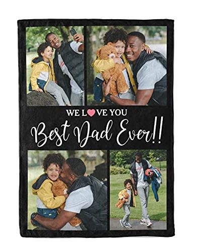 Father's Day Personalized Throw Blanket