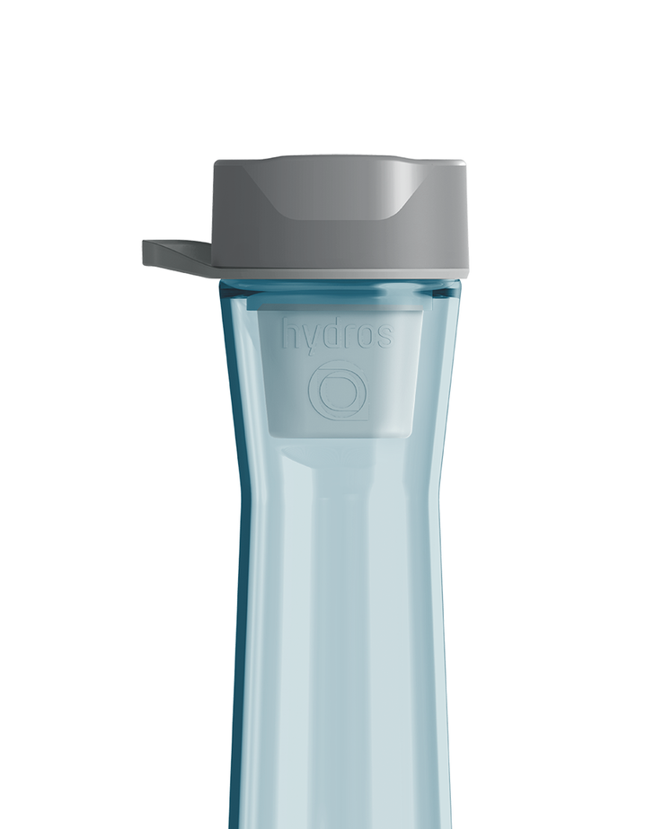 Ello Syndicate Glass Water Bottle with One-Touch Flip Lid, 20 oz