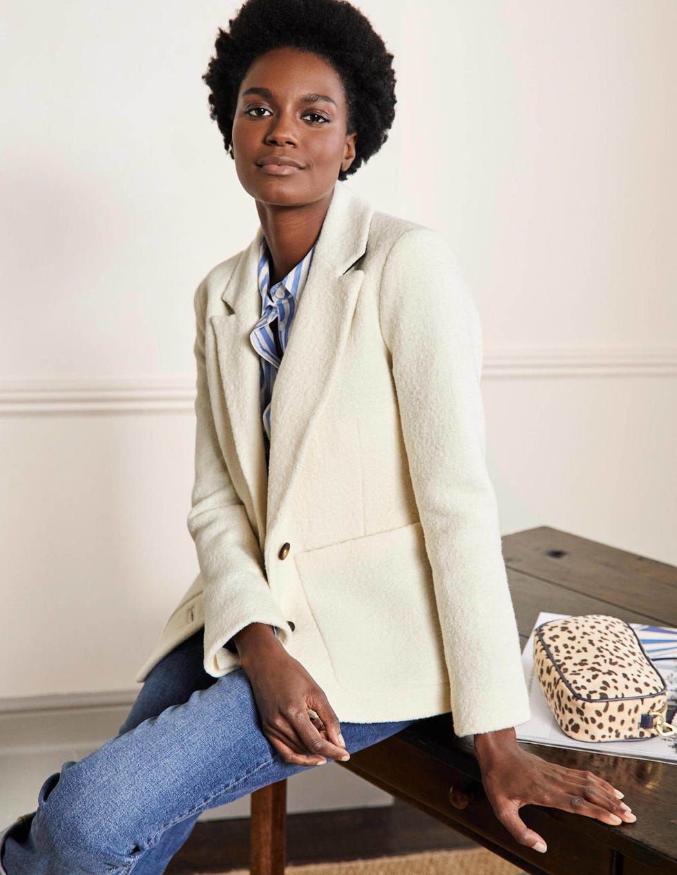 Bella Textured Wool Blazer