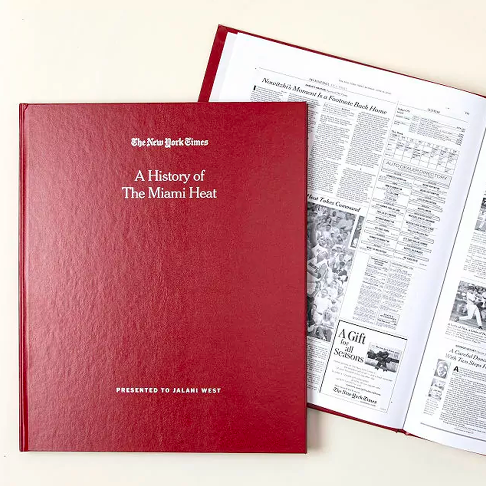 New York Times Custom Basketball Book