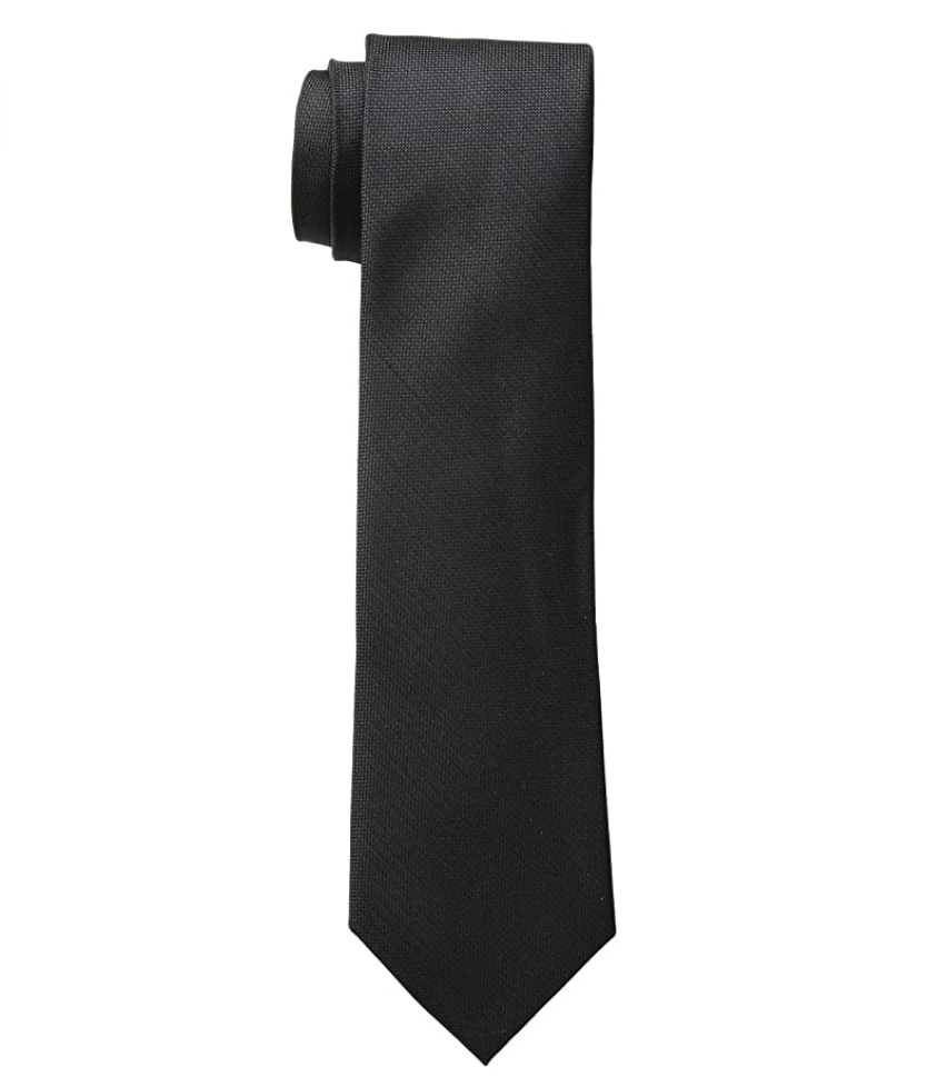 Solid Black Tie