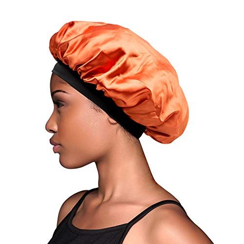Generic Women's Adjustable Satin Hair Bonnet - Lavender,Pink - Shop and Go