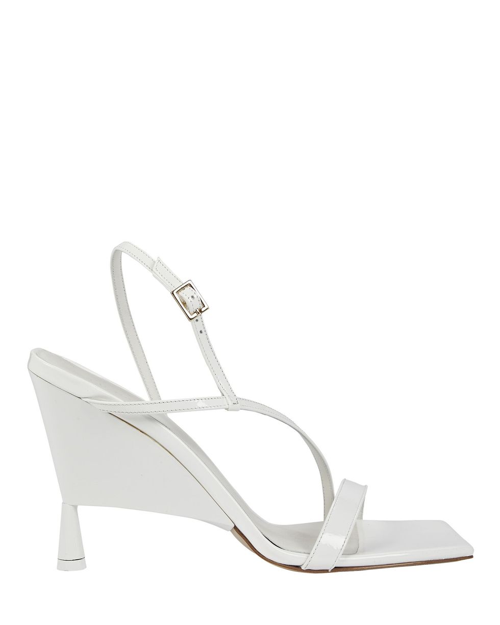 2 Strappy Patent-Leather Sandals