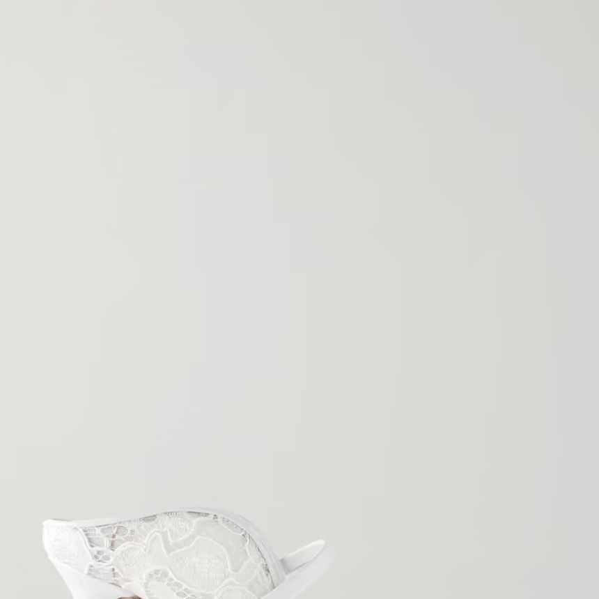 Marion 85 - White Lace Bridal Slingback