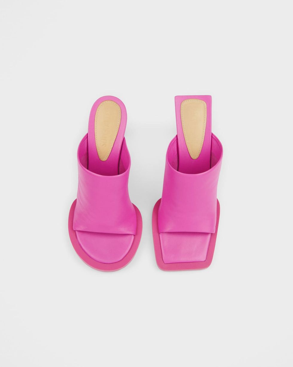 Jennie同款是它：Jacquemus 桃粉色穆勒鞋