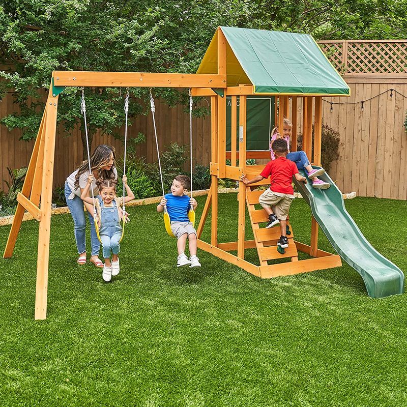 Best Wooden Playsets 2022 Wooden Swing Sets