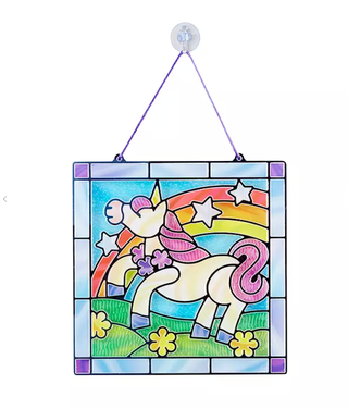 Melissa & Doug Stained Glass Unicorn Craft Set