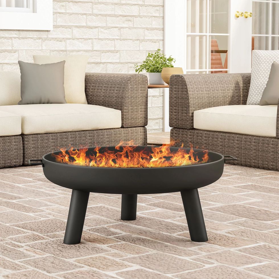 Steel Wood Burning Outdoor Fire Pit 