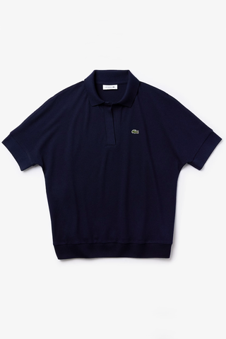 Fluid piqué polo shirt