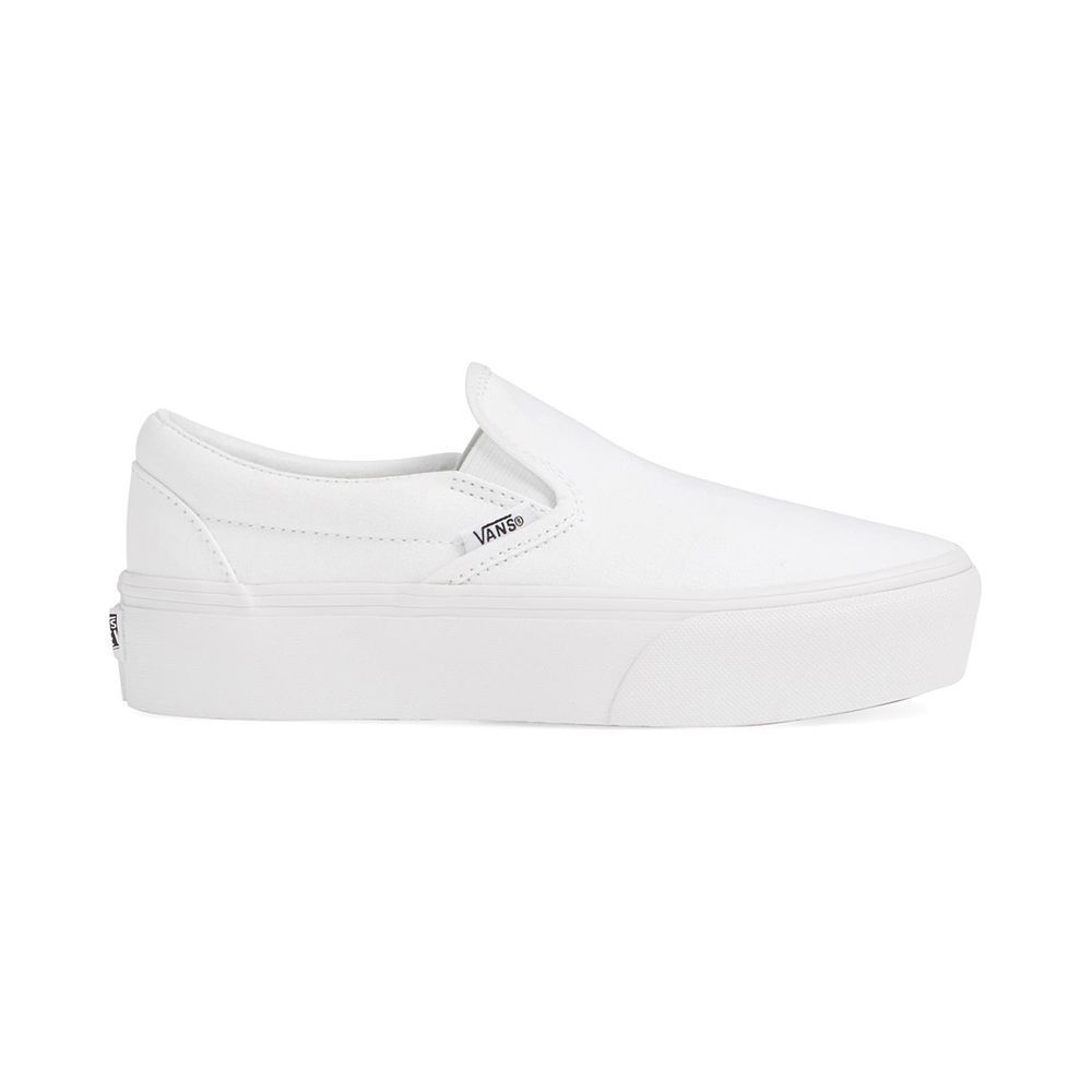 white summer slip on shoes