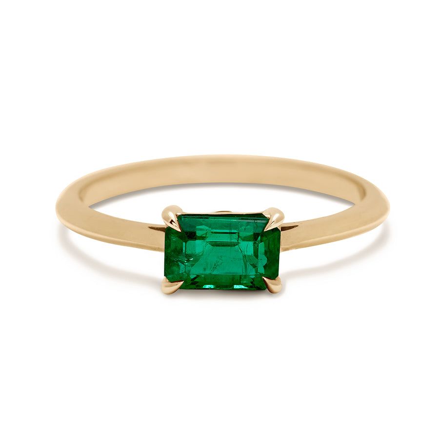 White Gold Double Halo Emerald Ring – Unforgettable Jewelry