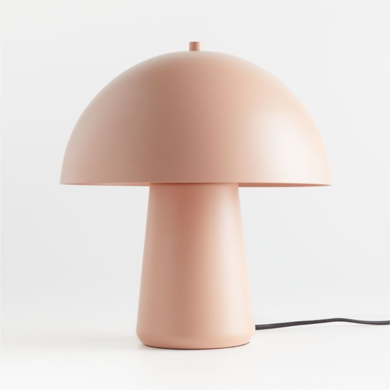 white clay table lamp