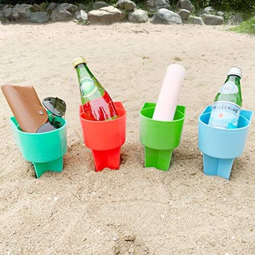 Beach Cup Holders with Pocket