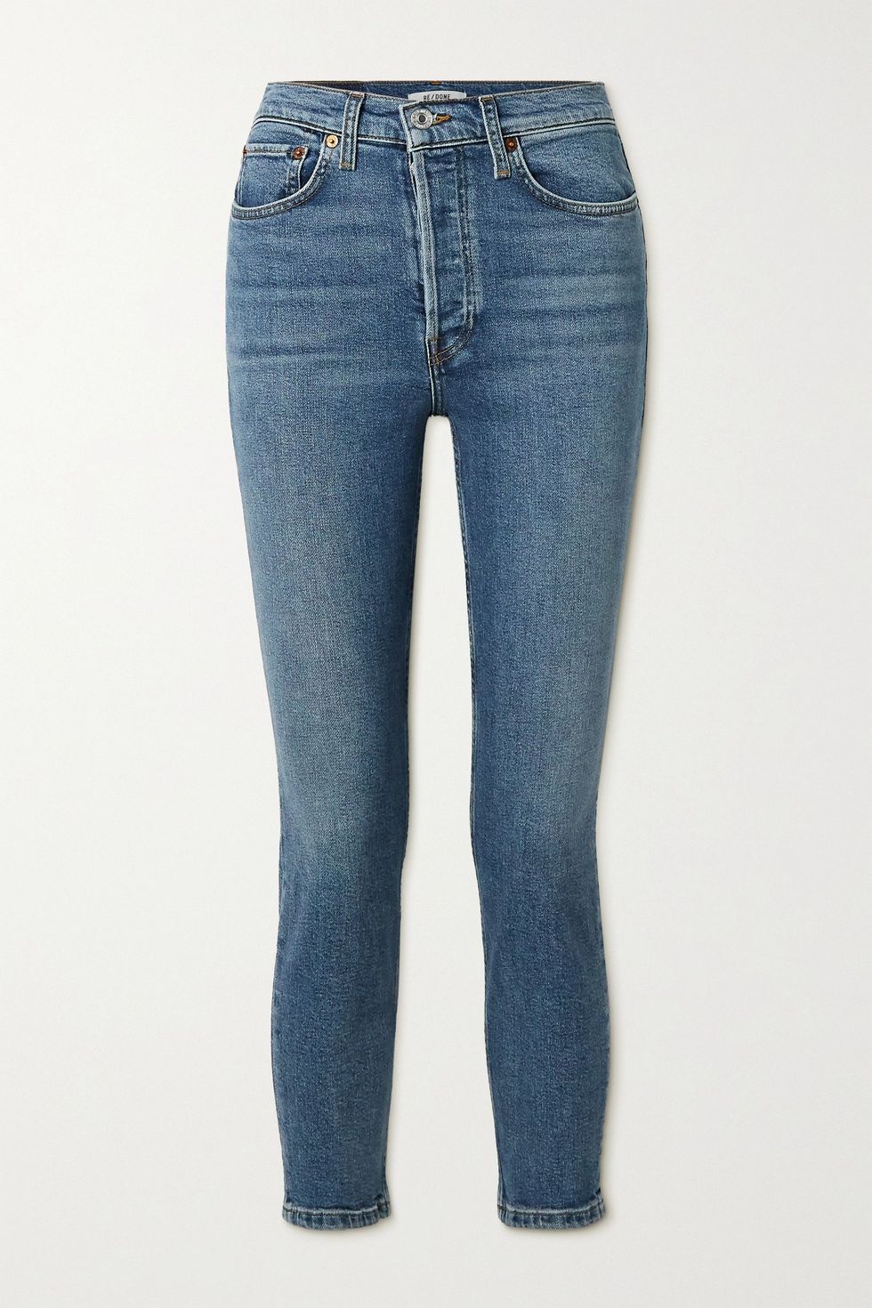 90s Comfort Stretch High-Rise Ankle Crop Skinny Jeans