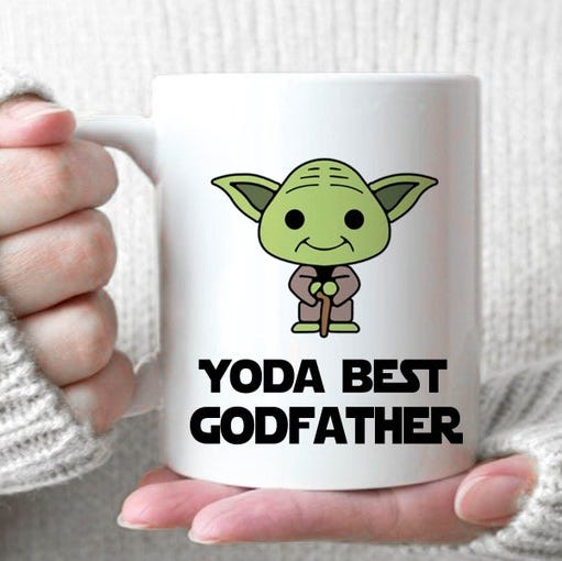 'Yoda Best Godfather' Personalized Mug