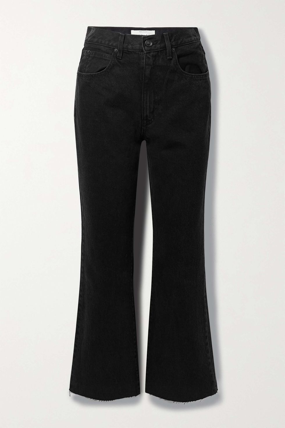 Frankie Cropped High-Rise Flared Jeans