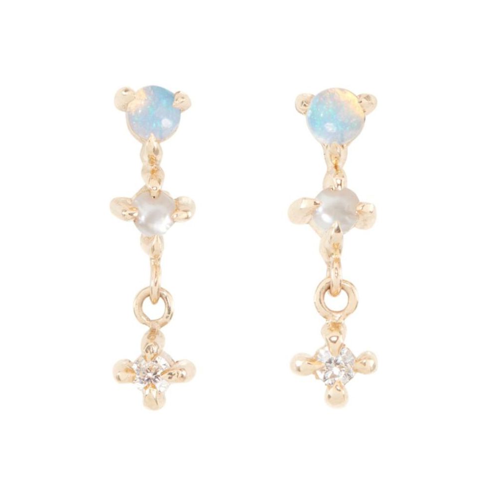 Petite Opal Spring Fairy Earring (single)