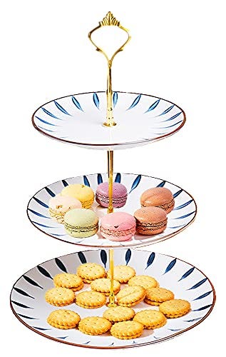 CofeLife 3-Tier Ceramic Cake Stand