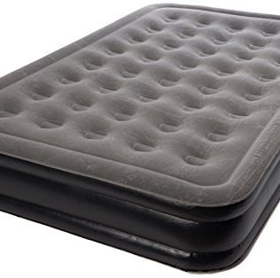 Outwell flock double air bed in grey/black