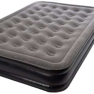 Outwell flock double air bed in grey/black
