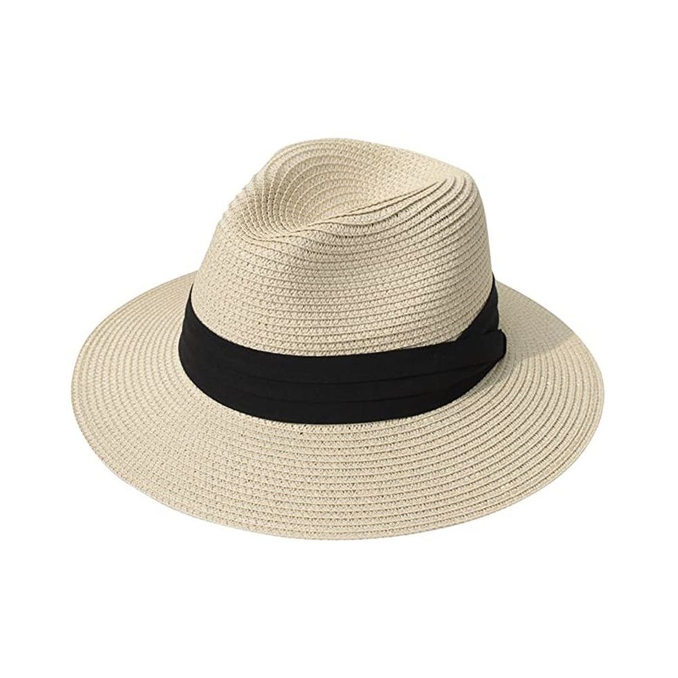 boderier Womens Straw Hat Beach Sun Hat Frayed Crochet Foldable Straw Bucket Hat Summer Floppy Beach Hats for Women