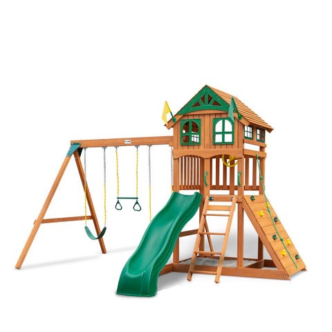 9 Best Wooden Swing Sets in 2022 - Outdoor Wooden Playsets for Kids