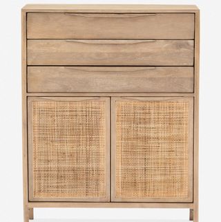 Ebbe high chest of drawers, natural