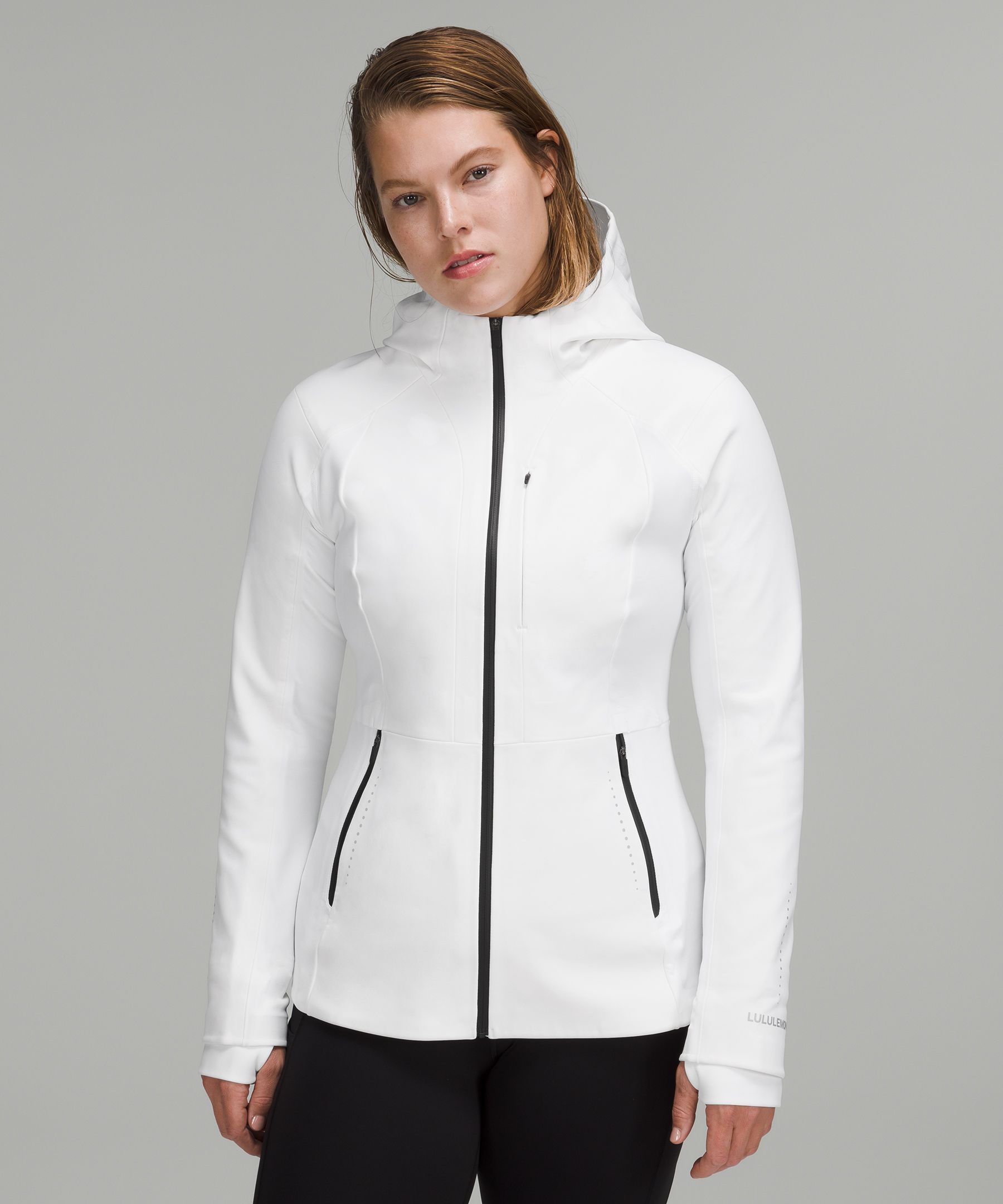 Womens white discount reflective running jacket