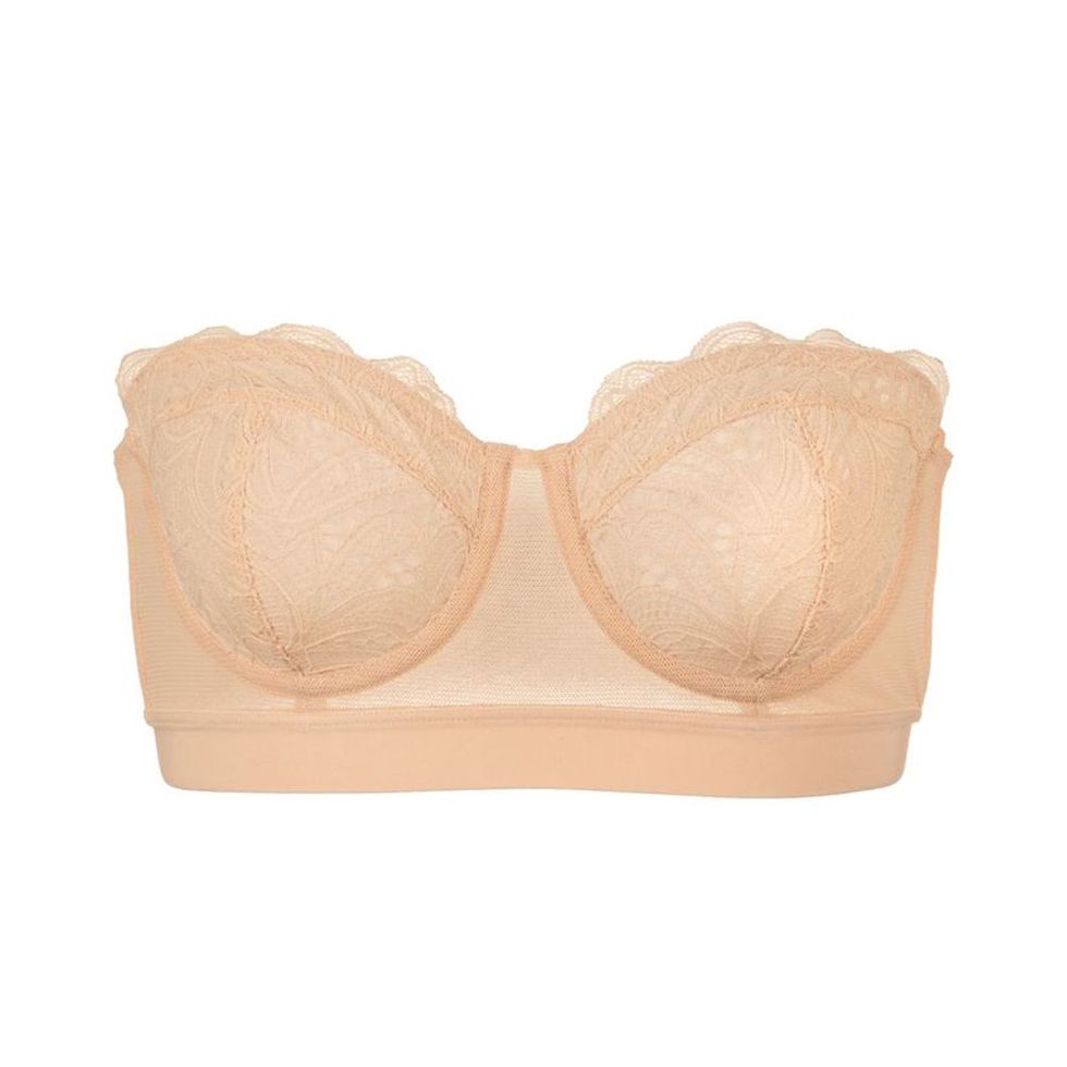 LIVELY No-Wire Strapless Bra, Strapless Bras for Women, Wireless Bra  Without Straps, Comfortable Lightly Padded Bra
