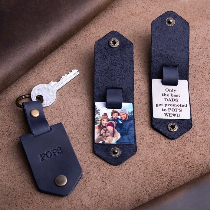 Leather Picture Keychain 