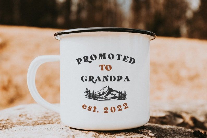 Reserved For Grandad Retro Enamel Mug Cup 