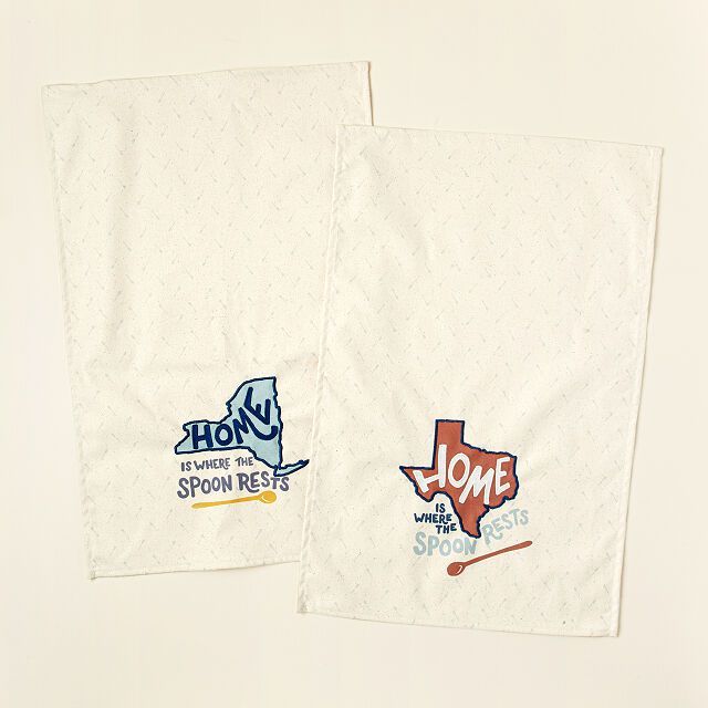 Home State Embroidered Dish Towel 