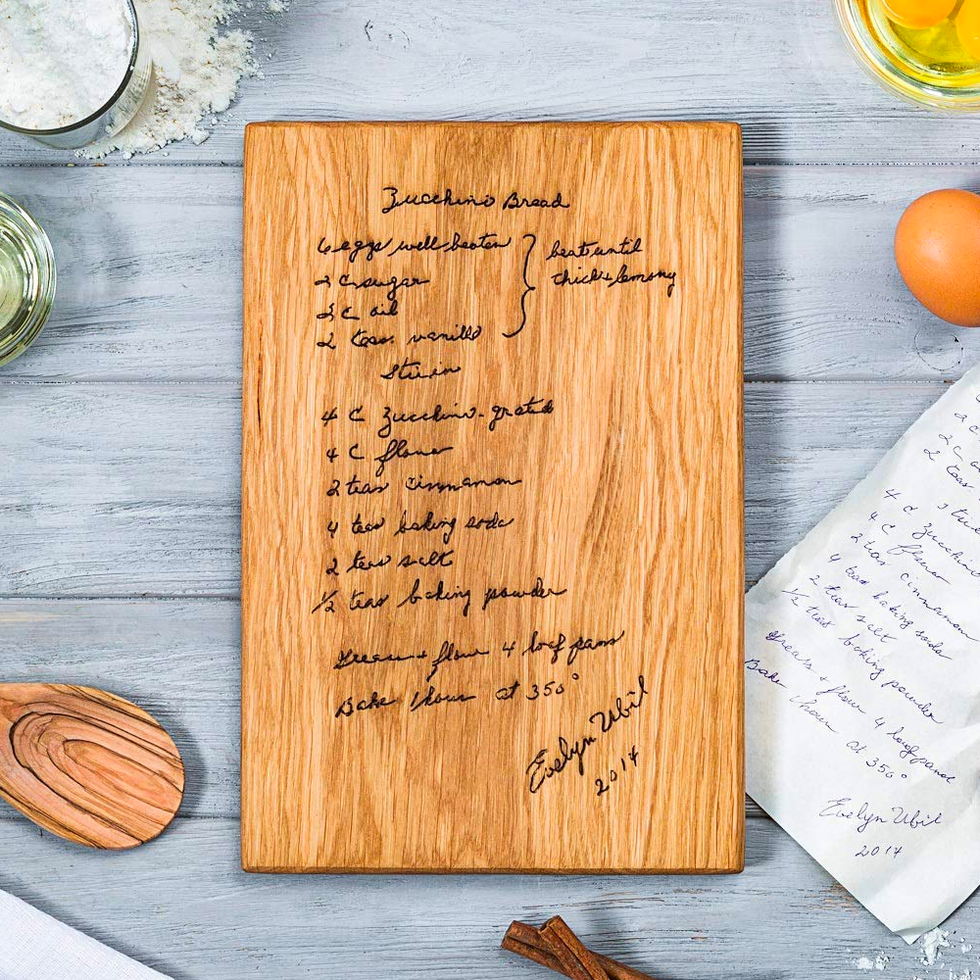 Custom Recipe Cutting Board