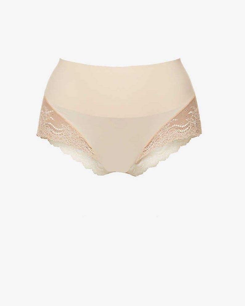 Undie-tectable floral-lace hipster briefs