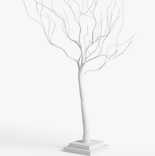 John Lewis & Partners Twig Tree, White 60cm