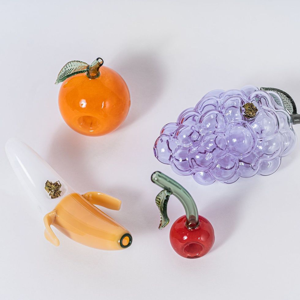 Glass Fruit Pipe