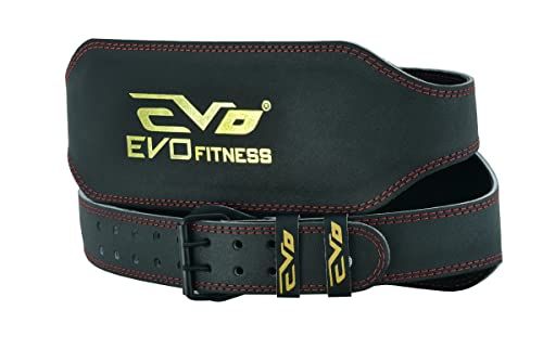 EVO 6" 4" Pure Leather Gym Belts Weightlifting Straps Back Support Wraps Fitness 