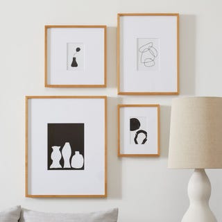 Multiple Matt Wood Gallery Frames