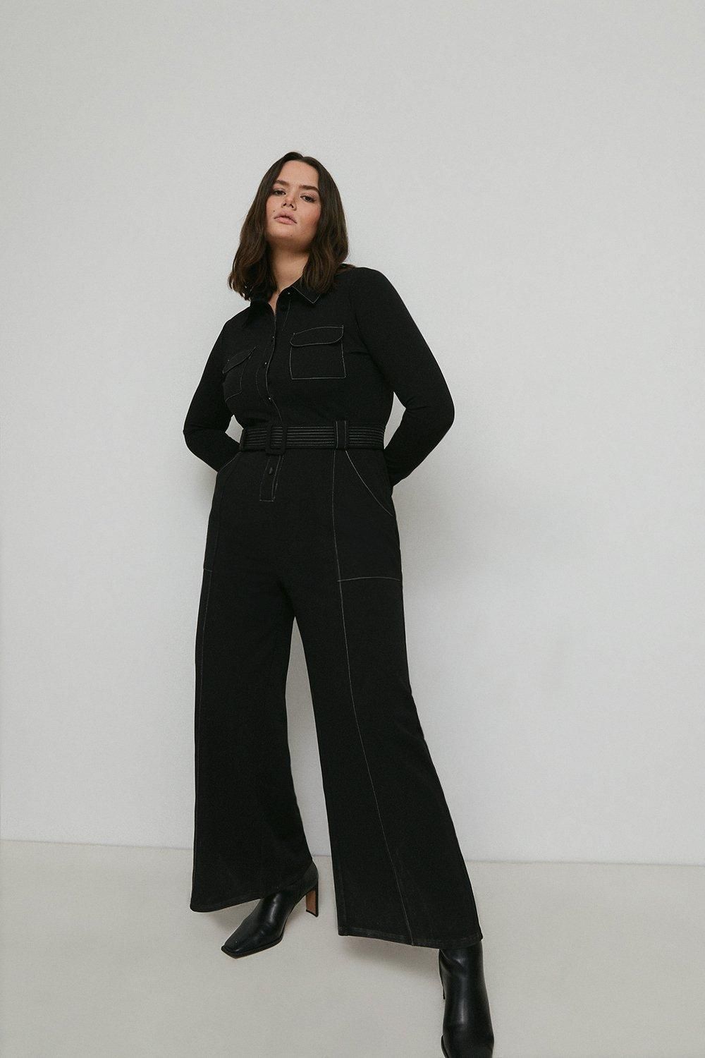 long sleeve jumpsuit size 16