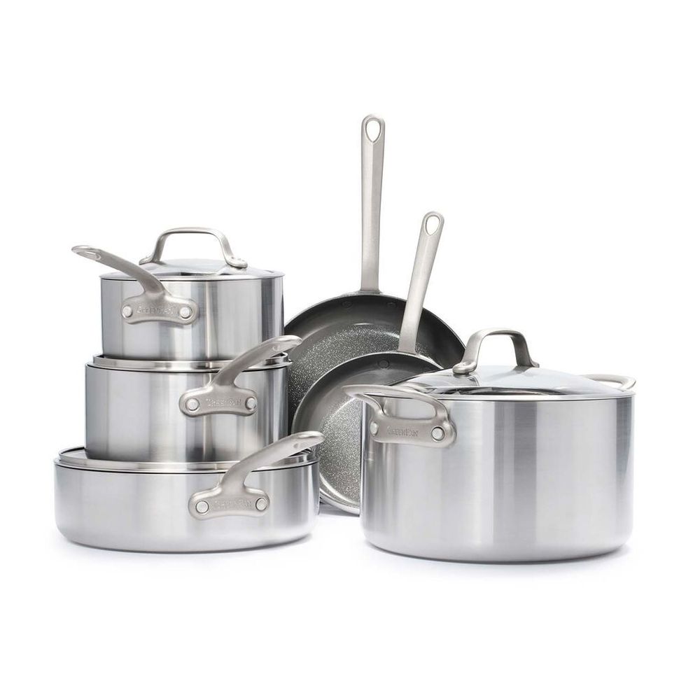 Craft Steel 10-Piece Cookware Set with Bonus Pan Protectors