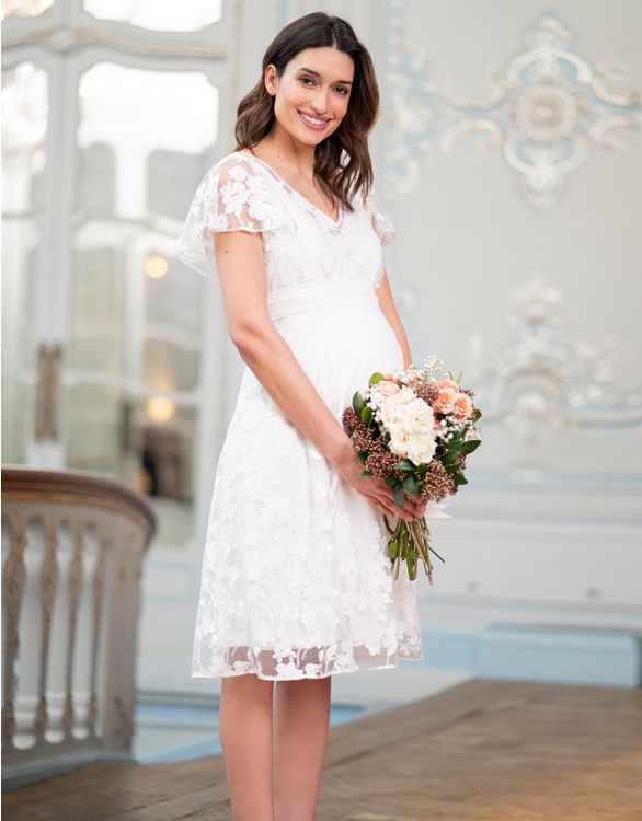 17 best maternity wedding dresses for expecting brides to be 2024